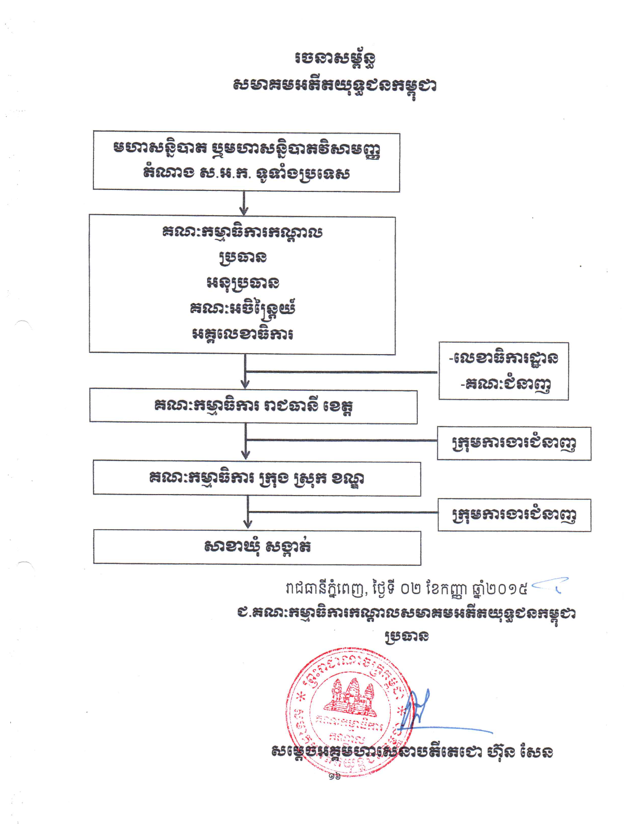 CVA Organizational Structure Chart