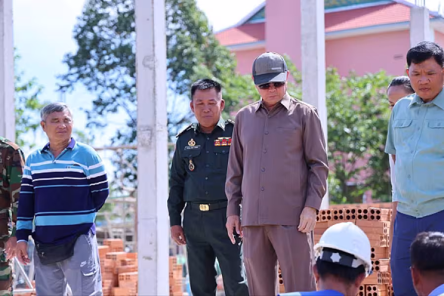 ឯកឧត្តម គួច ចំរើន ដឹកនាំក្រុមការងារចុះពិនិត្យវឌ្ឍនភាពនៃការសាងសង់អគារទីស្នាក់ការ អ.ន.ក. ខេត្តកណ្តាល   - Image 2